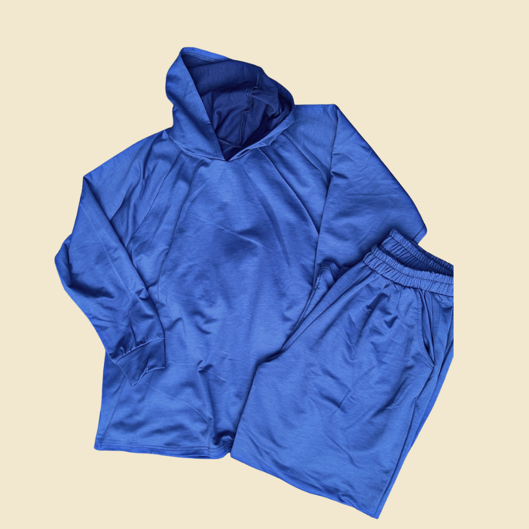 Ensemble jogging modeste- Bleu Marin