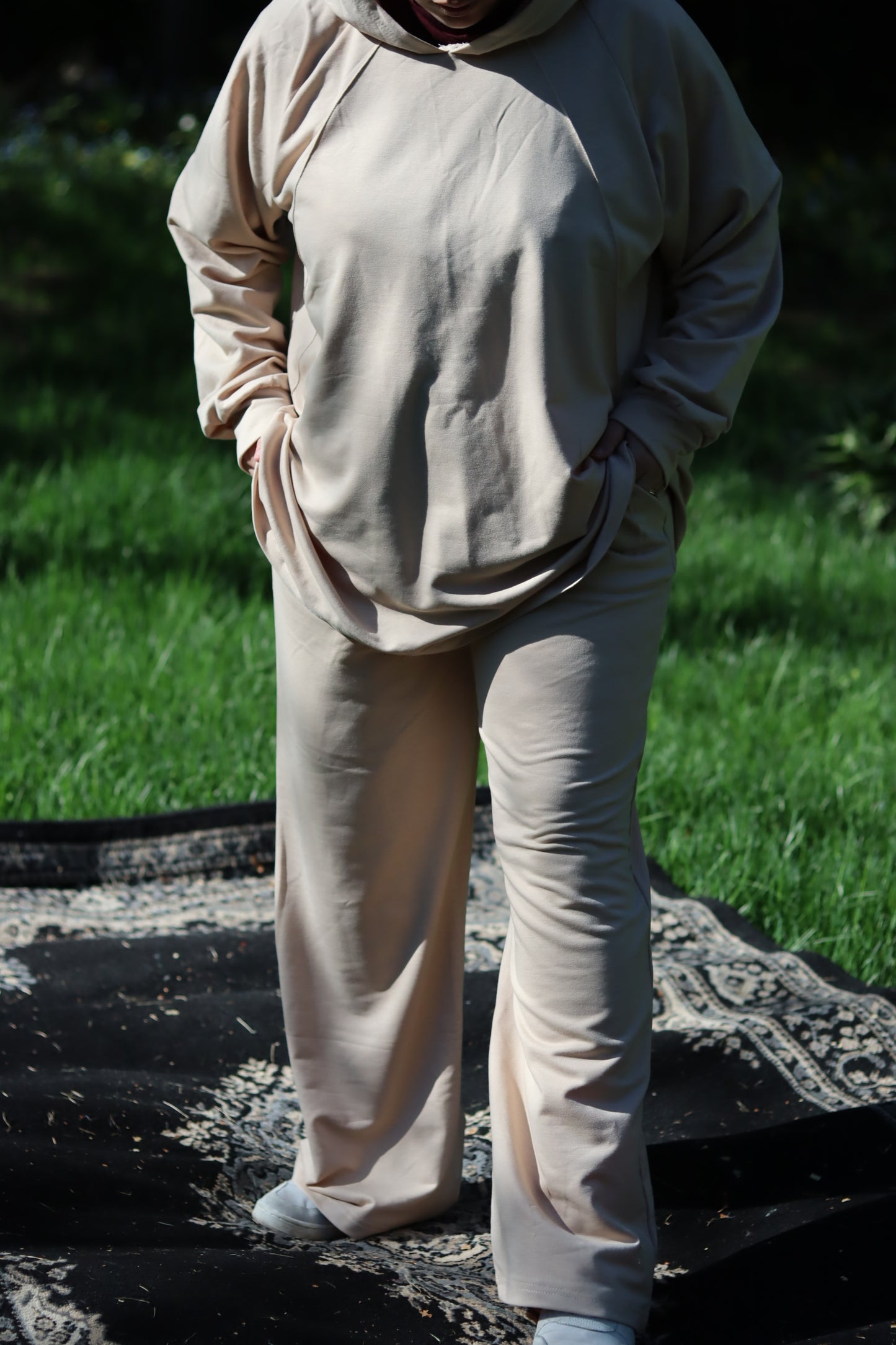 Ensemble jogging modeste- Beige