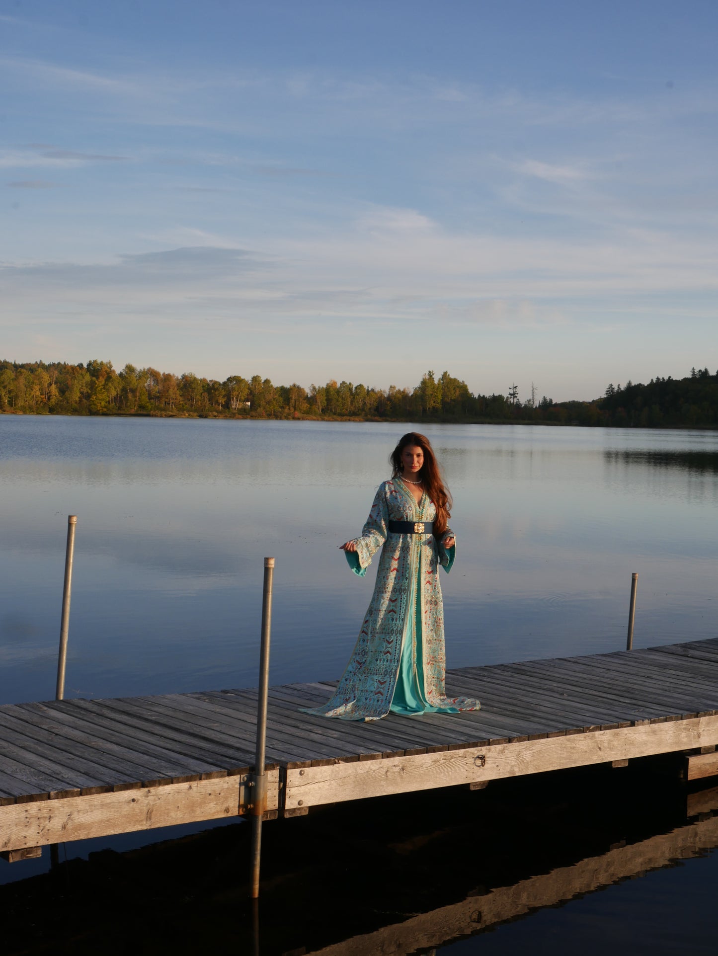 Caftan SARI KHADOUJ - Bleu