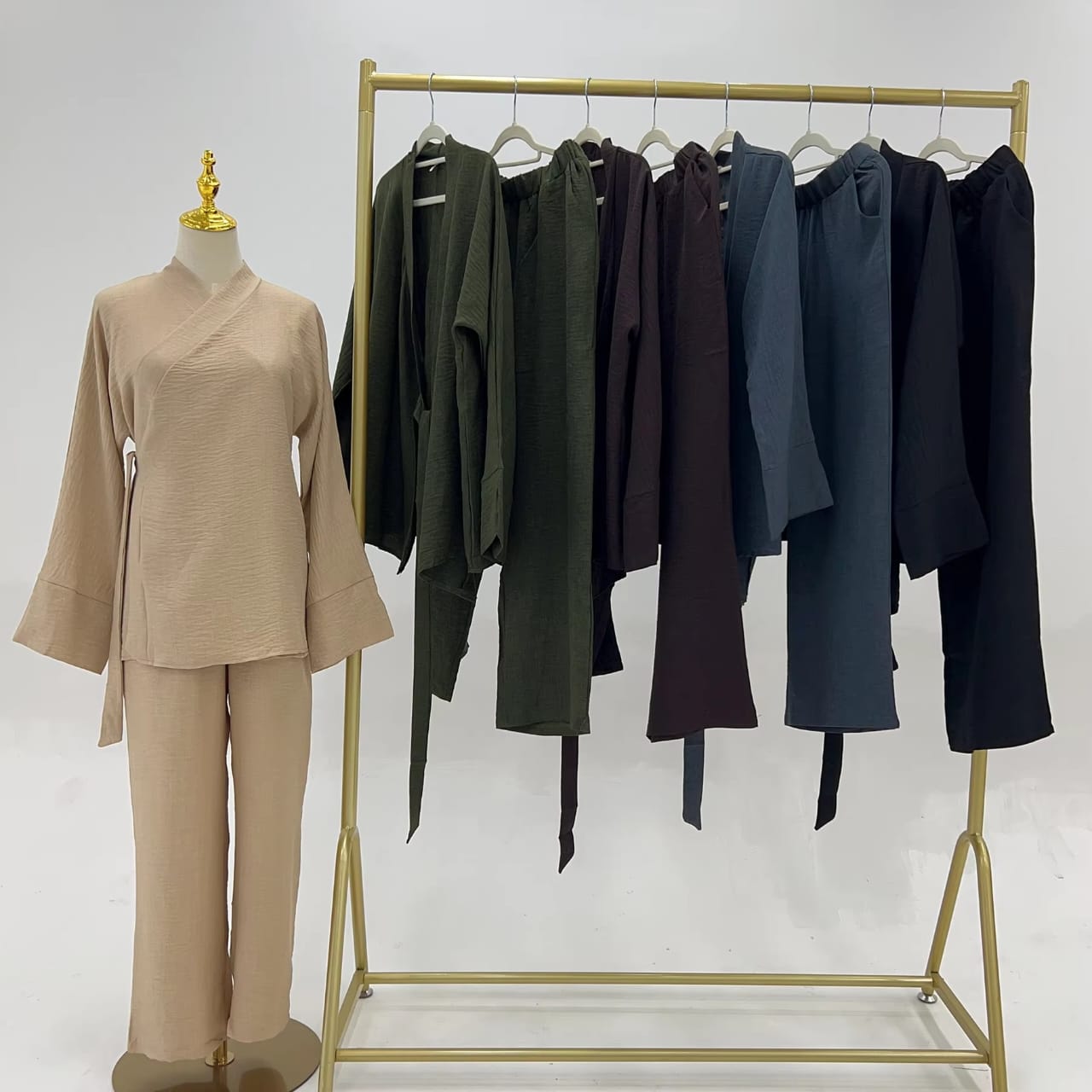 Ensemble Pantalon + Kimono - Dune