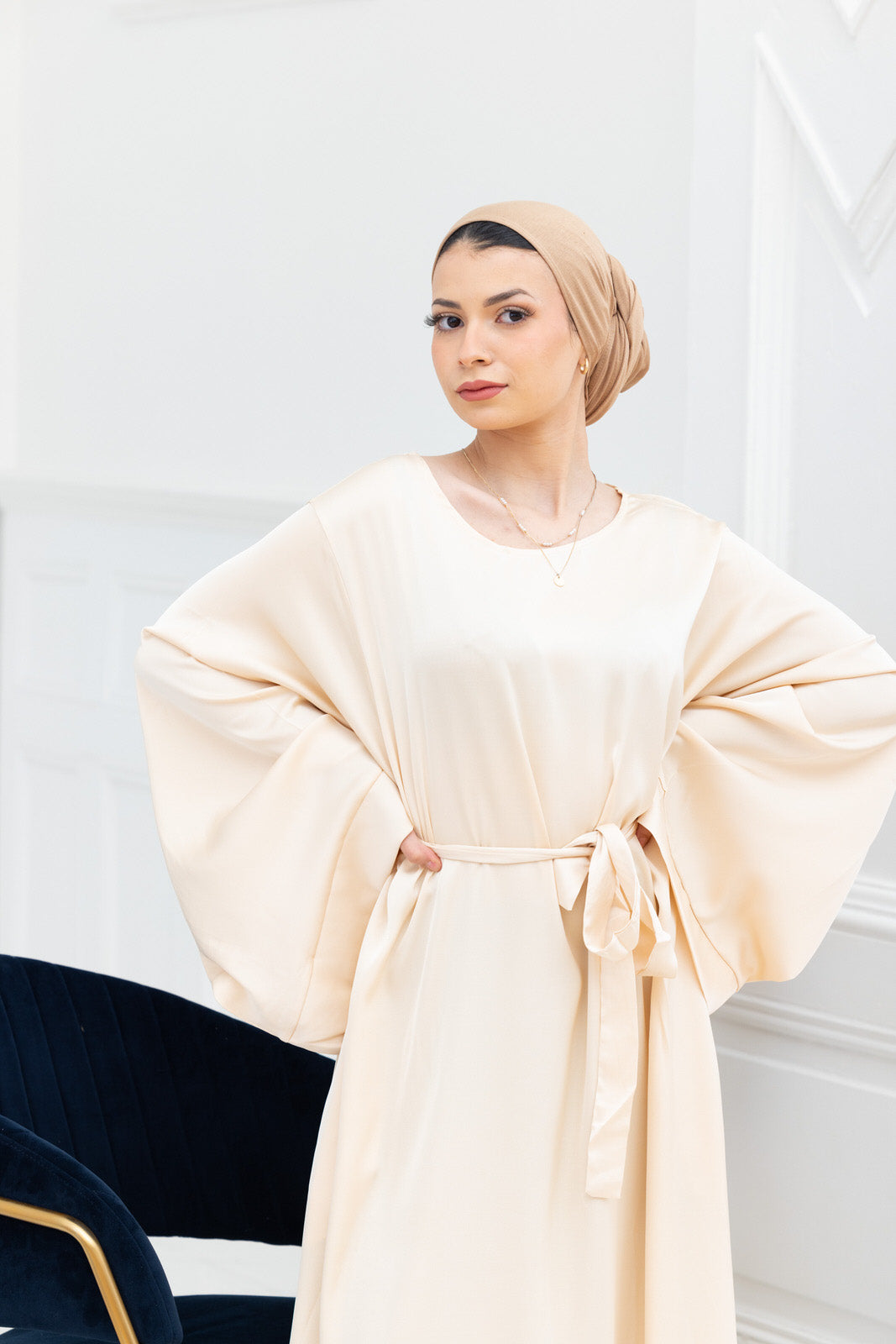 La Jamila SATIN - Beige crème