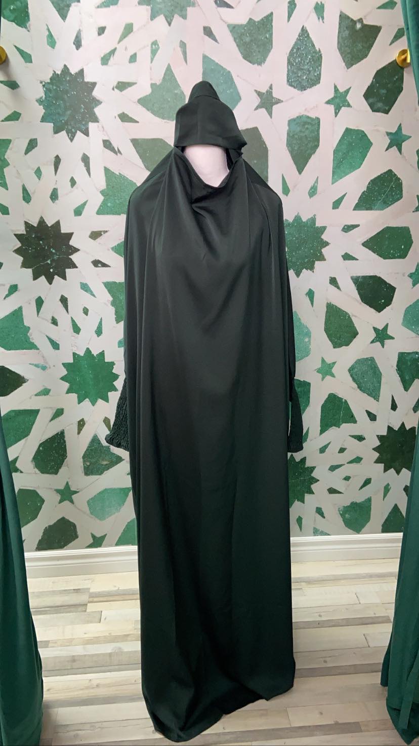 Jilbab premium - Vert fôret