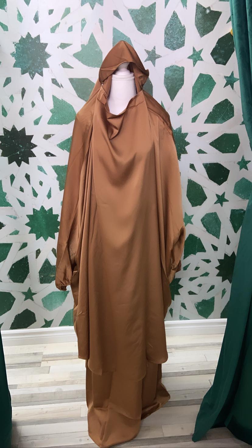 Jilbab premium deux pièces - Gold bronze