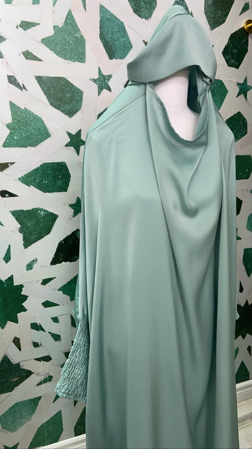 Jilbab premium - Vert turquoise