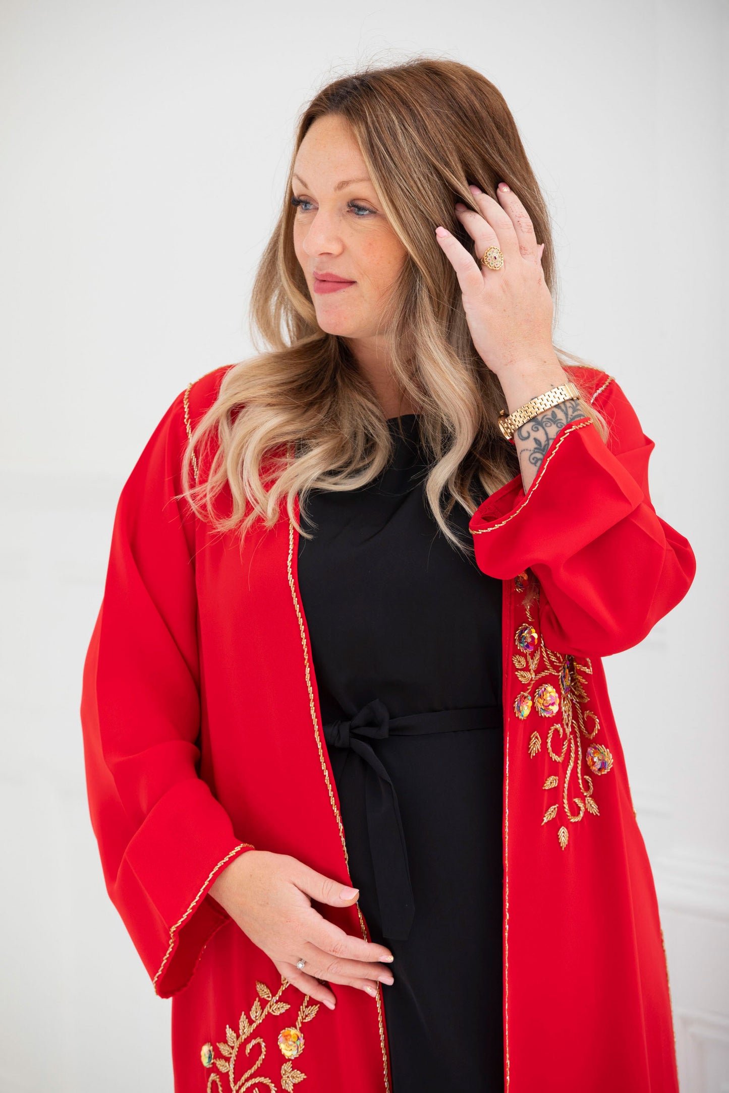 Kimono Abaya - sanguine