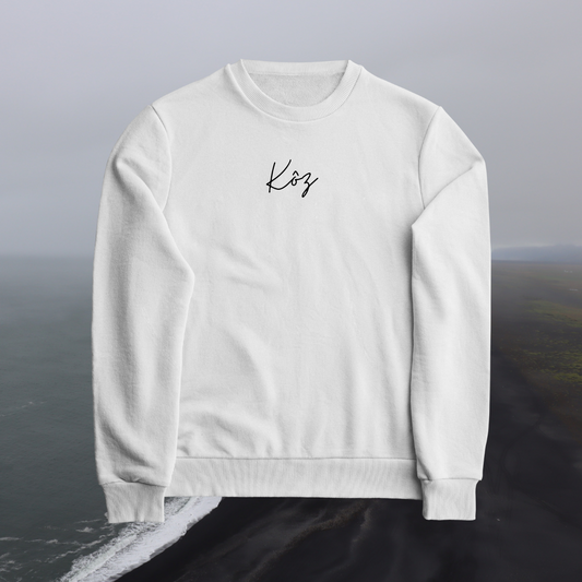 Crewneck Kôz blanc + noir