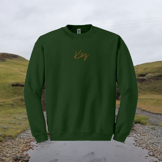 Crewneck Kôz vert + rouille