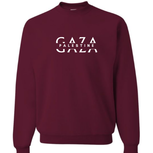 Crewneck Bordeau   Gaza Palestine