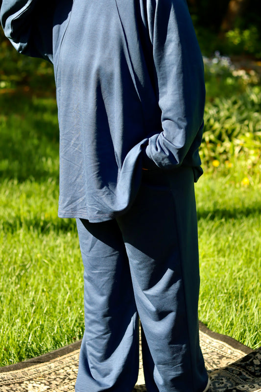 Ensemble jogging modeste- Bleu Marin