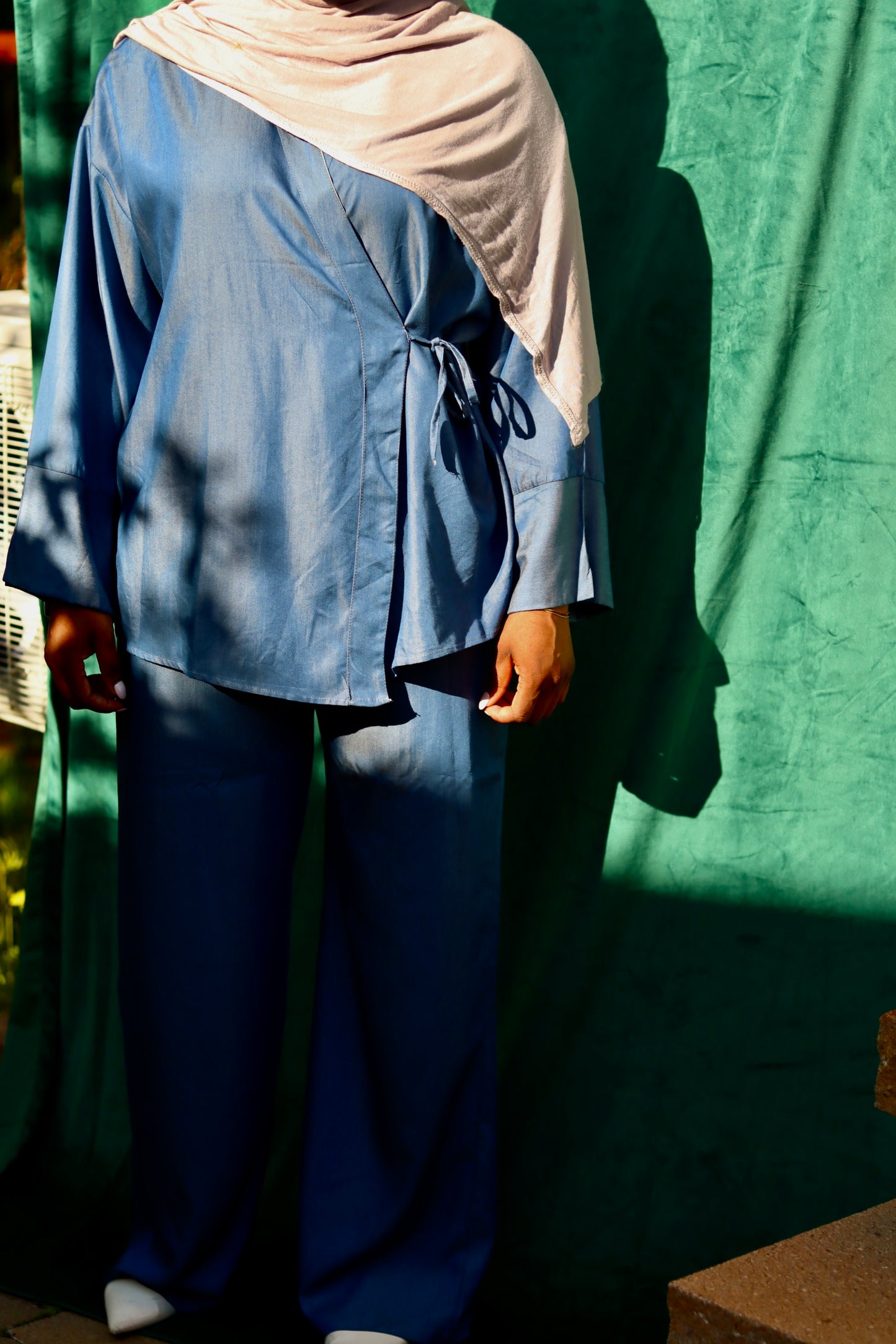 Ensemble Pantalon + Kimono - Denim