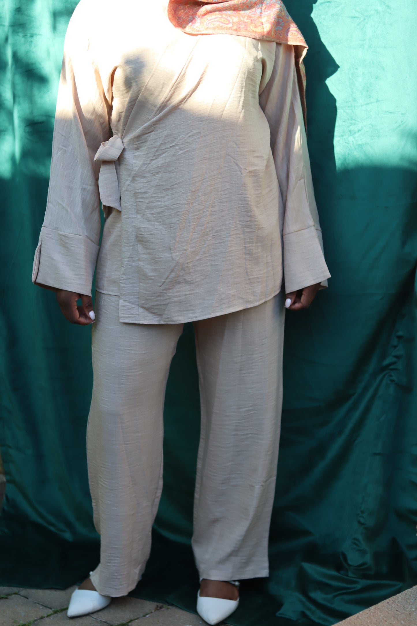 Ensemble Pantalon + Kimono - Dune