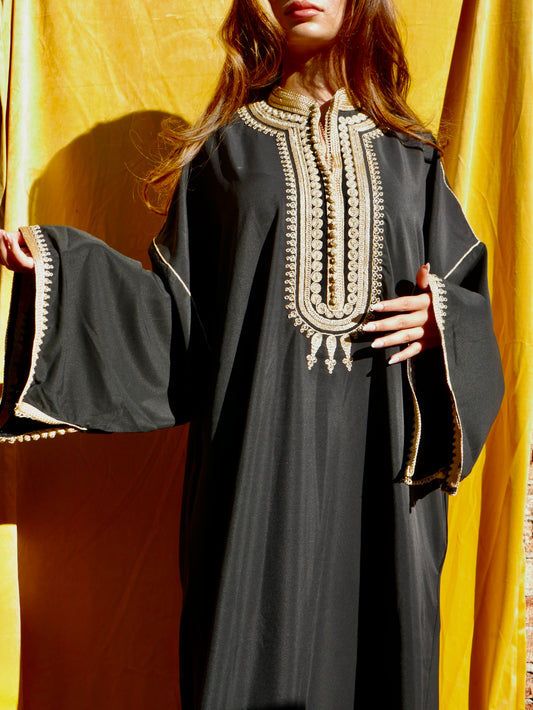 Caftan Noir broderie dorée