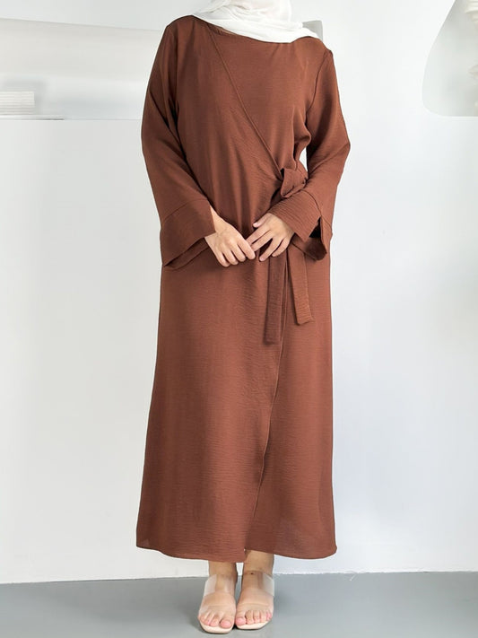 Assiya- Robe kimono crêpe Terre