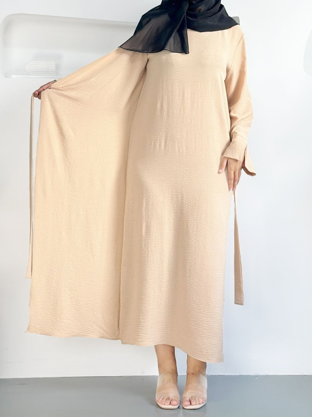 Assiya- Robe kimono crêpe Terre