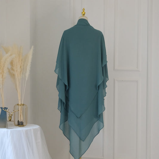 Khimar chiffon-  Turquoise