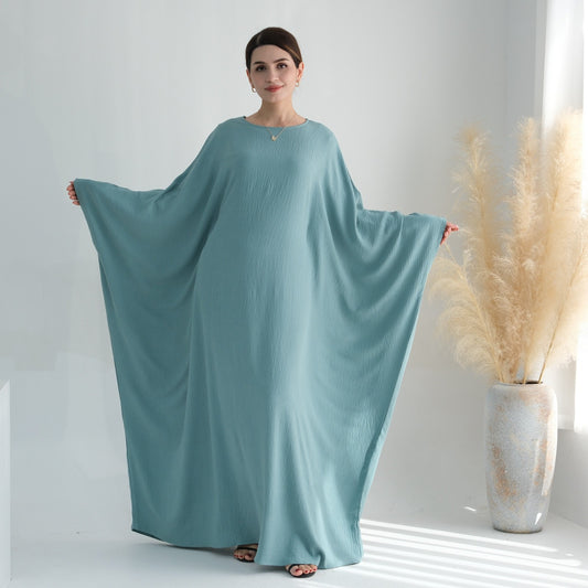 Robe Papillon - Farasha crêpe Turquoise