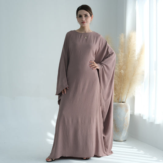 Robe Papillon - Farasha crêpe Taupe