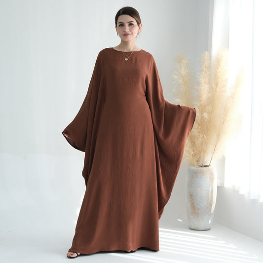 Robe Papillon - Farasha crêpe Brune