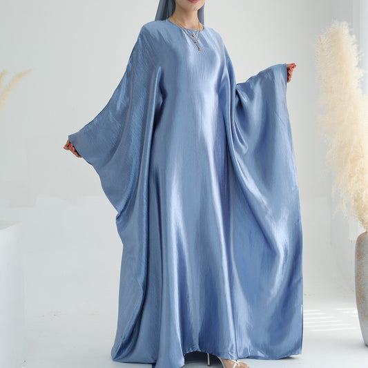 Robe Papillon - Farasha Satin crêpe- Bleu ciel