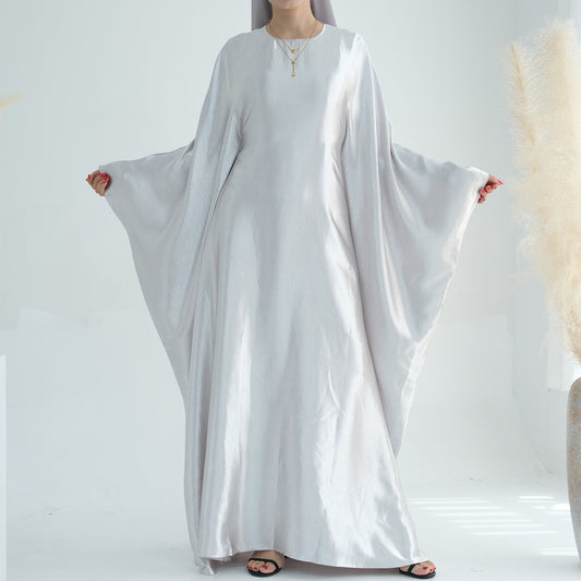 Robe Papillon - Farasha Satin crêpe- Blanche