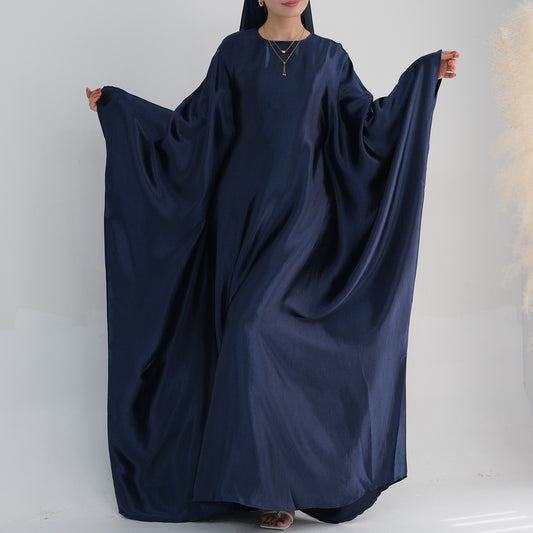 Robe Papillon - Farasha Satin crêpe- Bleu royal