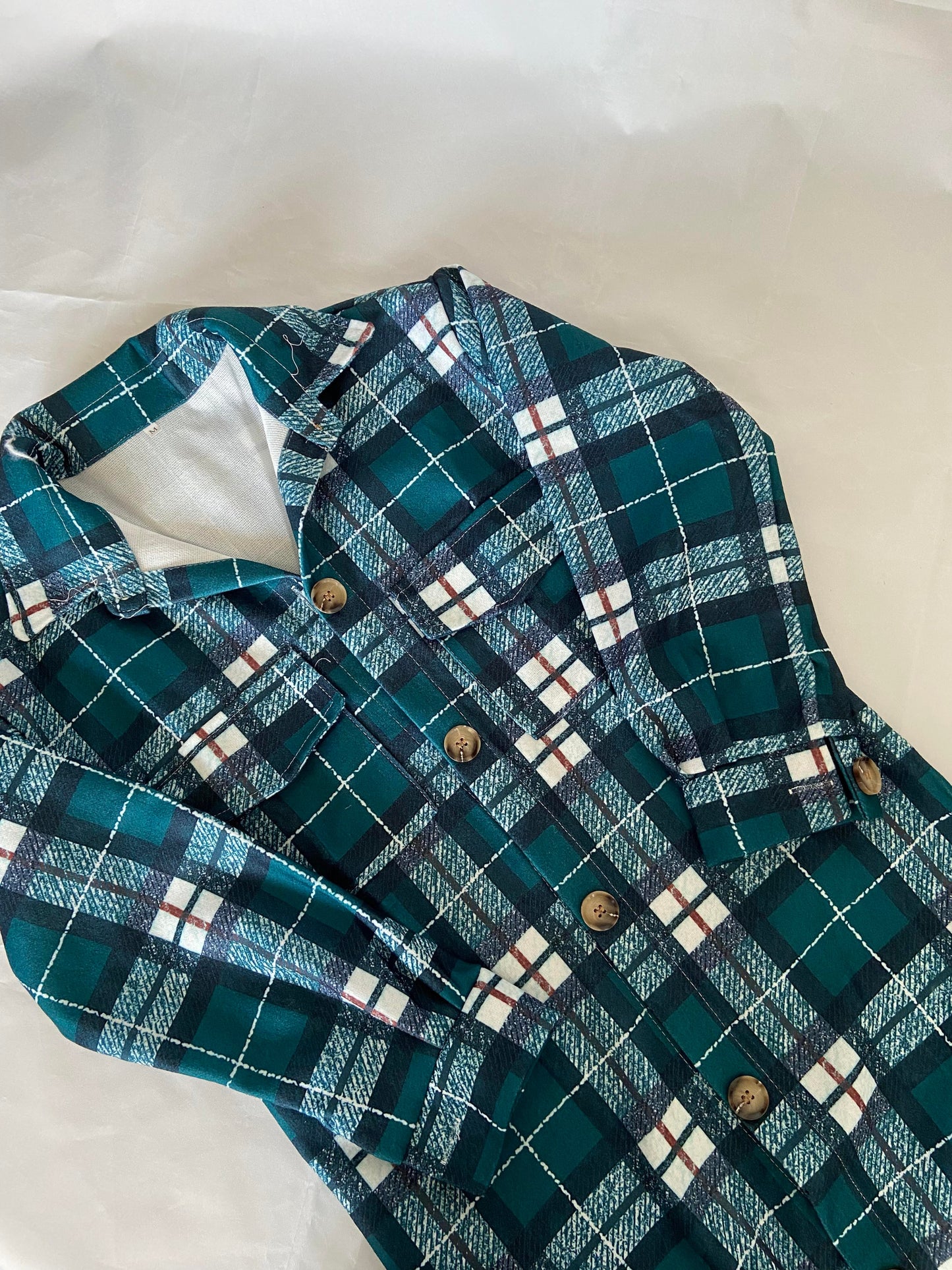 Veste à carreau Aya- Verte