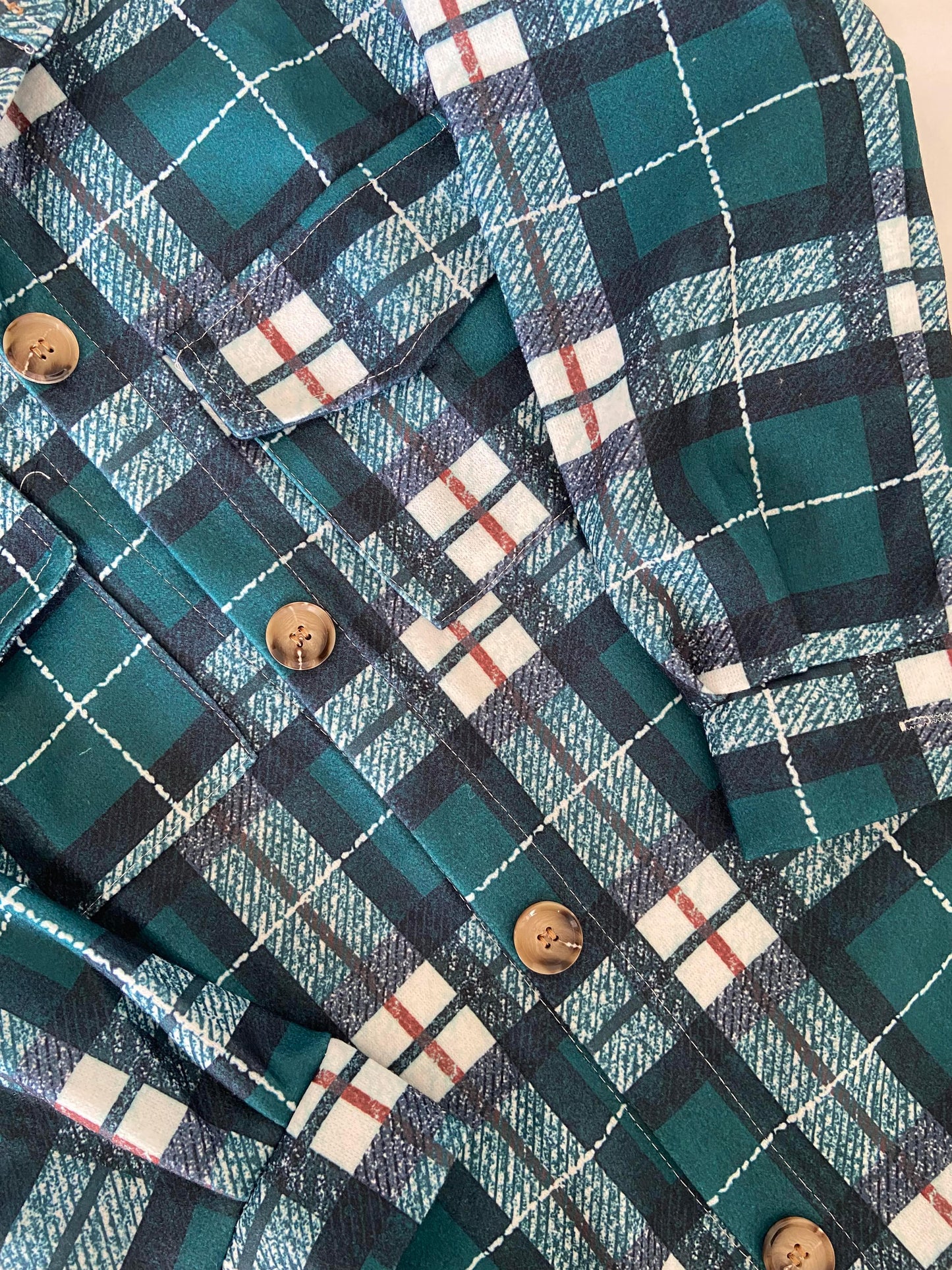 Veste à carreau Aya- Verte