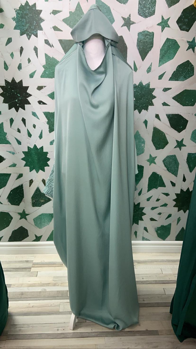Jilbab premium  - Vert turquoise