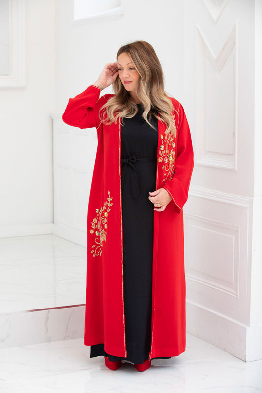 Kimono Abaya - sanguine