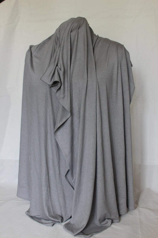 Hijab jersey gris foncé