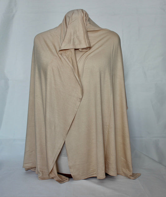 Hijab jersey beige