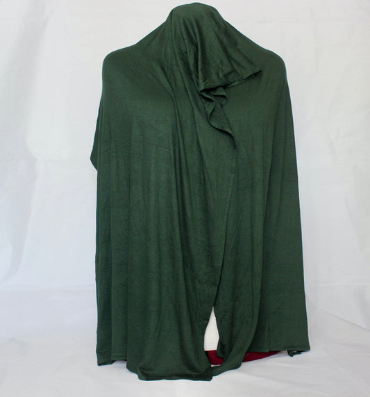 Hijab jersey vert fôret