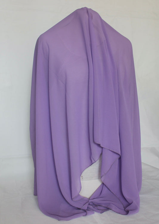 Hijab chiffon lilas